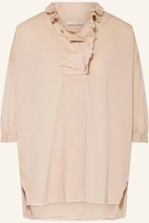 lilienfels Bluzka Z Rękawem 3/4 I Falbankami beige