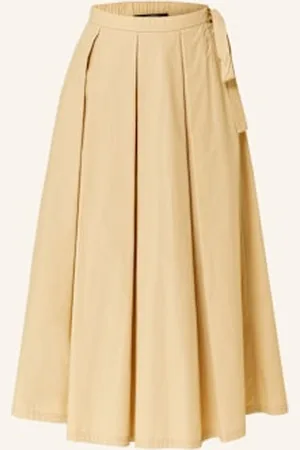 Max Mara Spódnica Folk beige