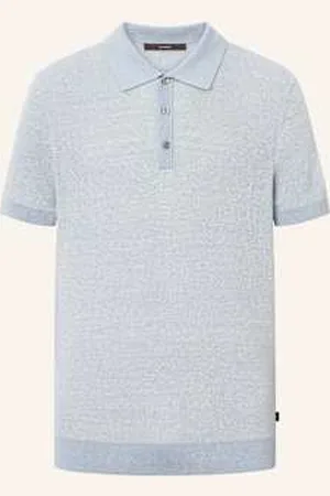 Windsor Koszulka Polo Z Dzianiny Lindo-Pr Z Lnem blau