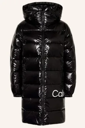 Calvin Klein Płaszcz Pikowany schwarz
