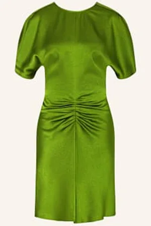 Victoria Beckham Sukienka Satynowa gruen