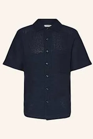 Sandro Koszula Z Dzianiny Regular Fit blau
