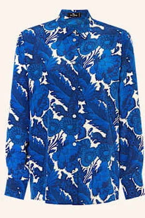 Etro Koszula Z Jedwabiu blau