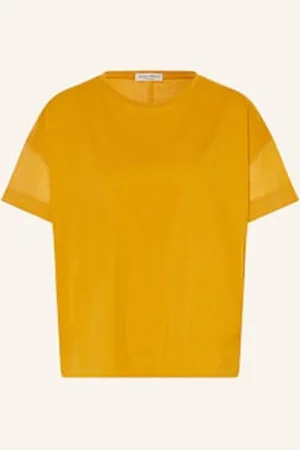 Marc O’ Polo T-Shirt Z Mieszanki Materiałów gelb