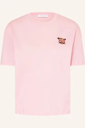 Rich & Royal T-Shirt Z Obszyciem Ozdobnymi Kamykami rosa