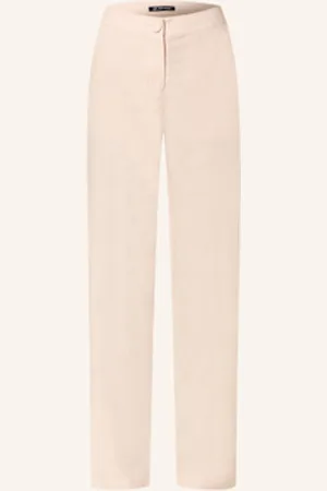 Armani Exchange Spodnie Z Lnem rosa