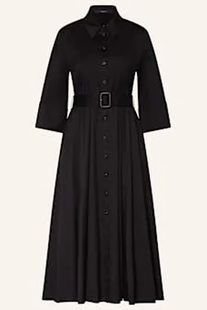 Windsor Sukienka Koszulowa Z Rękawami 3/4 schwarz