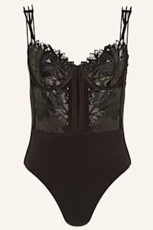 Livy Body Z Fiszbinami Moonflower schwarz