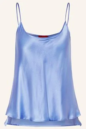 Max&Co. Top Z Jedwabiu Betel blau