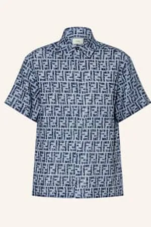 Fendi Koszula Z Lnu blau
