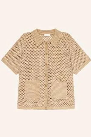 Sandro Kardigan Z Cekinami beige