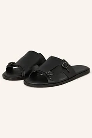 santoni Klapki schwarz