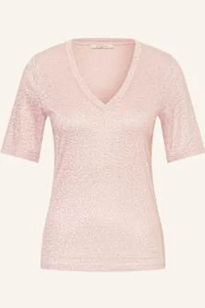 lilienfels T-Shirt Z Błyszczącą Przędzą rosa