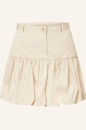 Claudie Pierlot Spódnica Z Falbankami beige