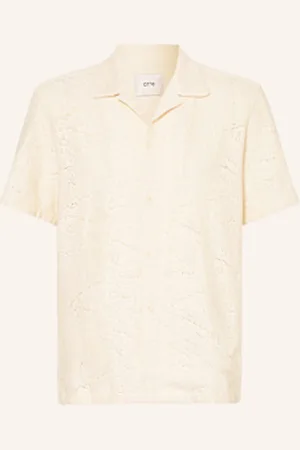 Arte Antwerp Koszula Z Dzianiny Crochet Comfort Fit weiss