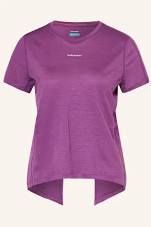 Icebreaker T-Shirt 125 Cool-Lite™ Speed Z Dodatkiem Wełny Merino lila