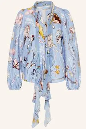 Dorothee Schumacher Bluzka Z Wiązaniem Pod Szyją Floral Power blau