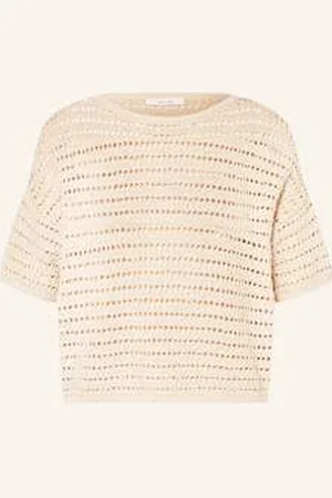 Opus Dzianinowa Koszulka Pinse beige
