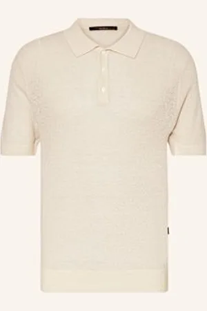 Windsor Koszulka Polo Z Dzianiny Lindo-Pr Z Lnem weiss