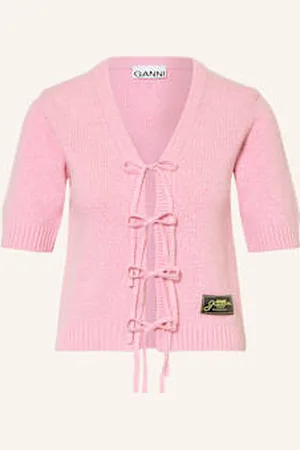 Ganni Dzianinowe Wdzianko Future pink