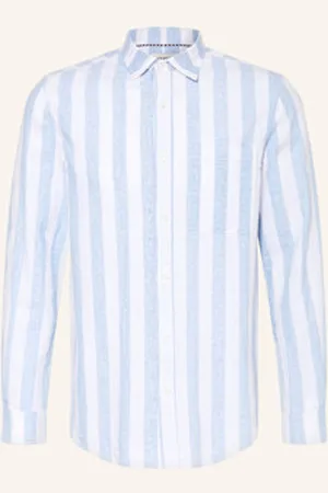 Scotch&Soda Koszula Z Dodatkiem Lnu Regular Fit blau