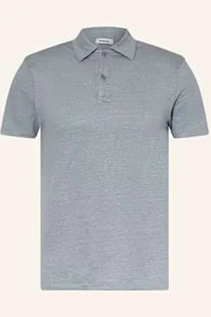 Sandro Koszulka Polo Z Lnu blau