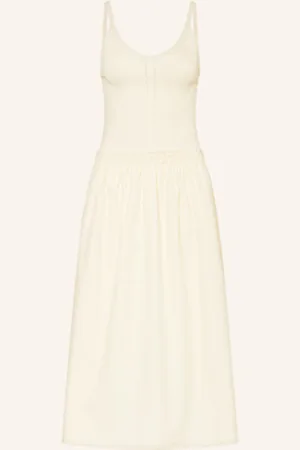 Claudie Pierlot Sukienka Z Mieszanki Materiałów beige