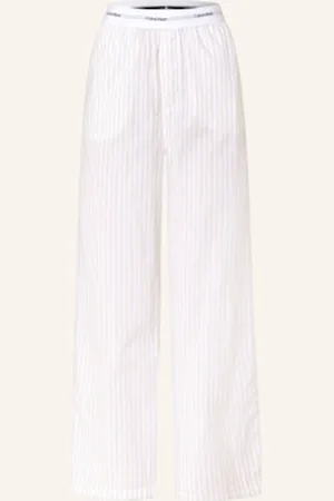 Calvin Klein Spodnie Od Piżamy Cotton Poplin weiss