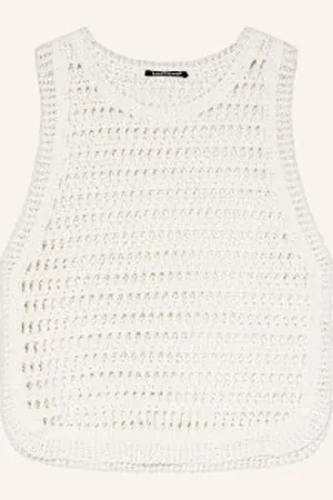 Luisa Cerano Top Z Dzianiny weiss