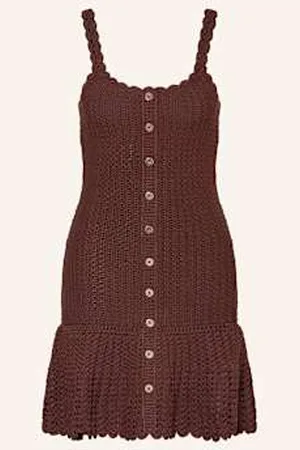 Claudie Pierlot Sukienka Szydełkowa braun