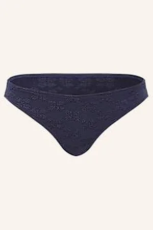 Vilebrequin Dół Od Bikini Basic Jacquard Turtle Monogram Frise blau