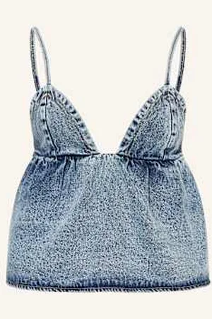 by Aylin Koenig Top Jeansowy Hilda blau