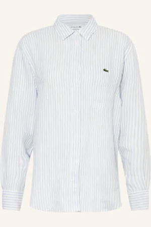Lacoste Koszula Z Lnu blau