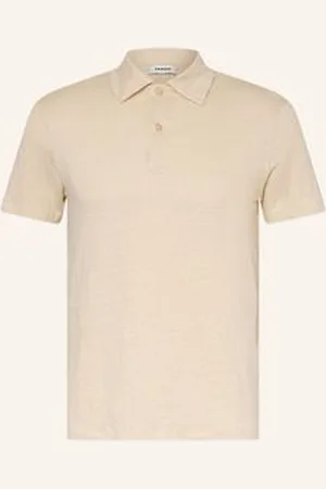 Sandro Koszulka Polo Z Lnu beige