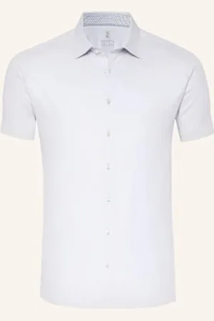 DESOTO Koszula Z Krótkim Rękawem Extra Slim Fit blau
