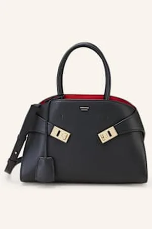 Salvatore Ferragamo Torebka Hug Soft schwarz