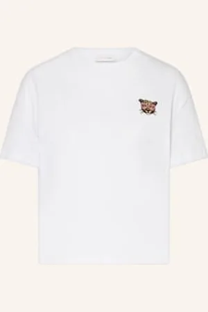 Rich & Royal T-Shirt Z Obszyciem Ozdobnymi Kamykami weiss