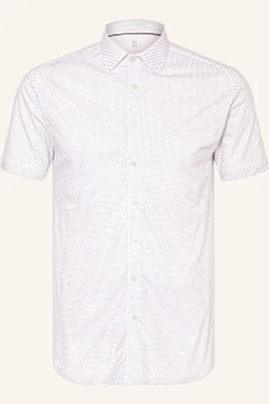 DESOTO Koszula Z Krótkim Rękawem Slim Fit weiss