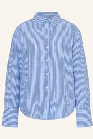 Gina Tricot Koszula Z Lnu blau
