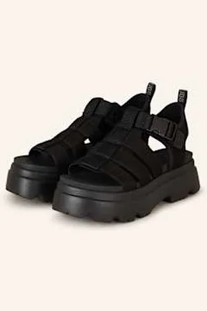UGG Sandały Na Platformie Cora schwarz