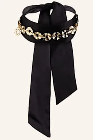 Maje Choker Z Jedwabiu schwarz