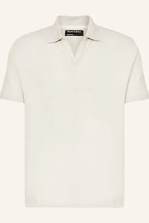 Marc O’ Polo Koszulka Polo Regular Fit Z Frotte weiss