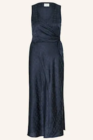 Claudie Pierlot Sukienka Żakardowa W Stylu Kopertowym blau