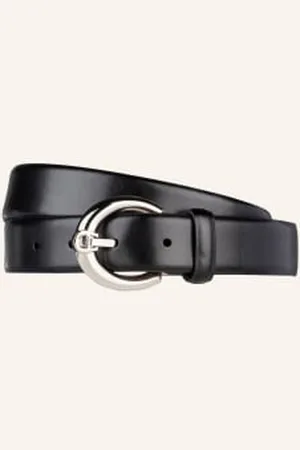 Aigner Pasek Skórzany Fashion schwarz