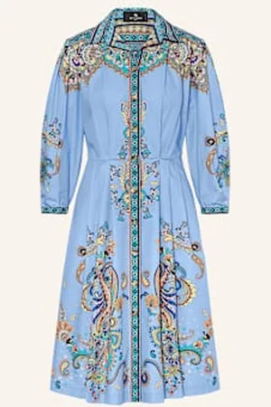 Etro Sukienka Koszulowa blau