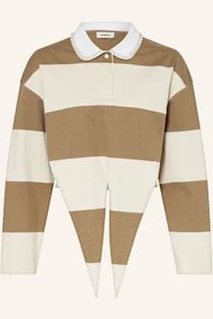 Sandro Krótka Koszulka Z Długim Rękawem beige