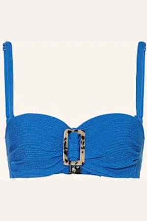 Cyell Góra Od Bikini Z Fiszbinami Wavy Blue blau