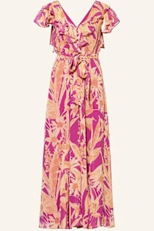Phase Eight Sukienka Dinara Z Wolantami pink