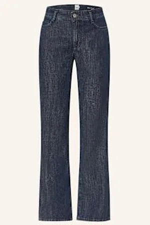 Brax Jeansy Wide Leg Maine blau