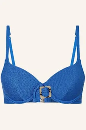 Cyell Góra Od Bikini Z Fiszbinami Wavy Blue blau